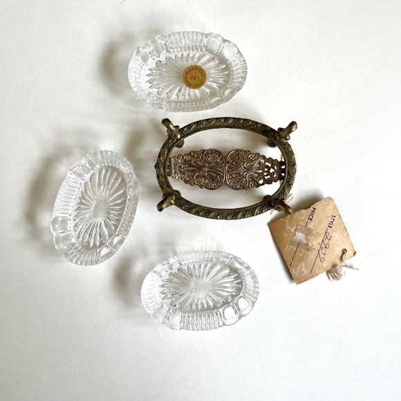 VTG Bleikristall 4PC Trinket Holder - Picture 11 of 16